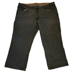 COPY - Duluth Trading Pants 48x30 Mens Black Flex Fire Hose Denim Jeans Casual …